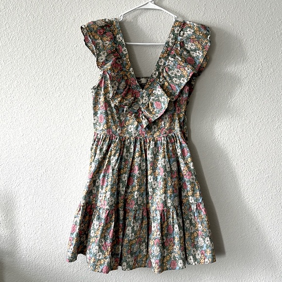 SOLD 💐 Entro floral print cotton Dress size L - Picture 2 of 10